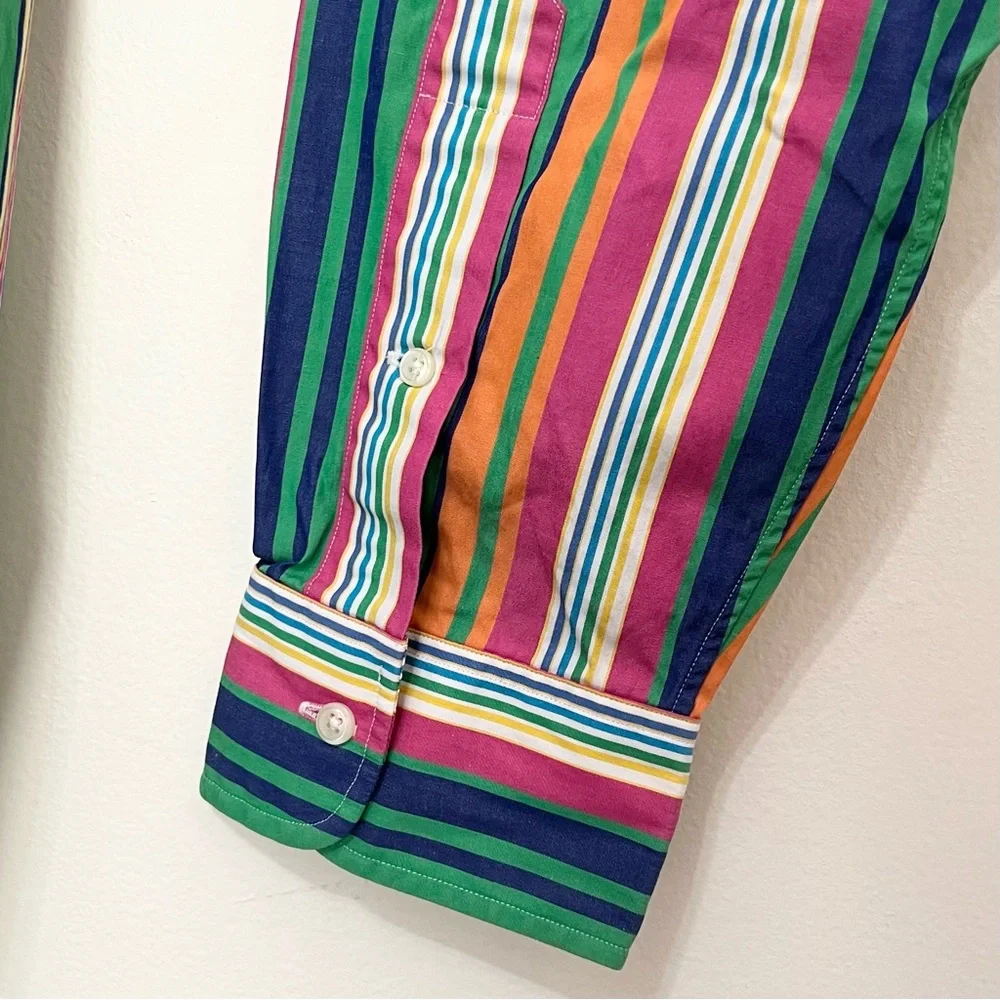 Polo Ralph Lauren Regent Classic Fit Multicolor Long Sleeve Button Up Shirt Lux